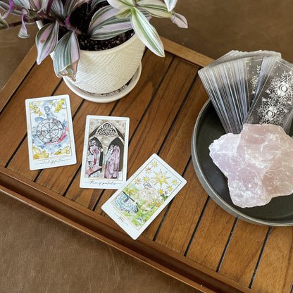 Modern Hue Tarot Deck: Reimagined Rider-Waite Watercolors