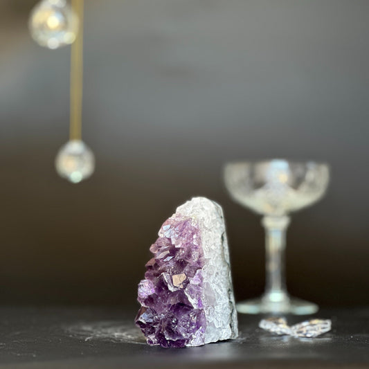 Uruguayan Galaxy Amethyst Geode – 1 lb, 3.5 Inches