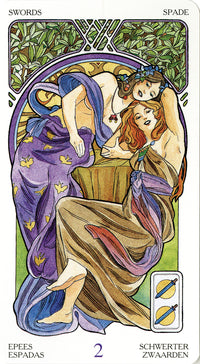 Elegant Art Nouveau Tarot Deck for Ritual Healing