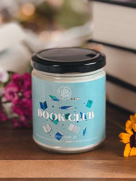 Luxury Clean Oceanic Book Club Candle 9 OZ | Mystics Vibe