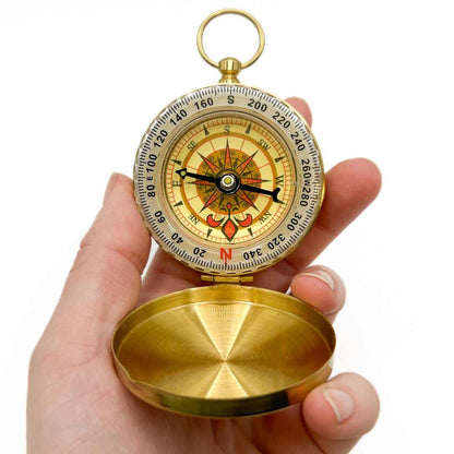 Gold Compass in Gift Box