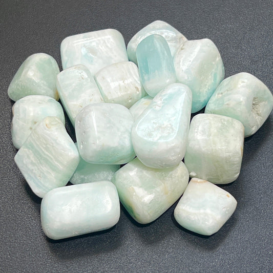 Caribbean Calcite Tumbled (1 Kilo)(2.2 LBs) One Kilo Bulk Wholesale Lot Polished Gemstones