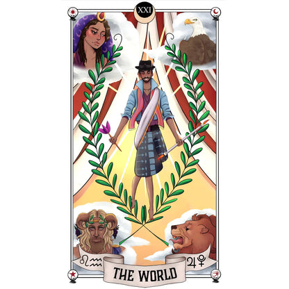 Bohemian Auset Gypsy Tarot Deck for Mystical Readings