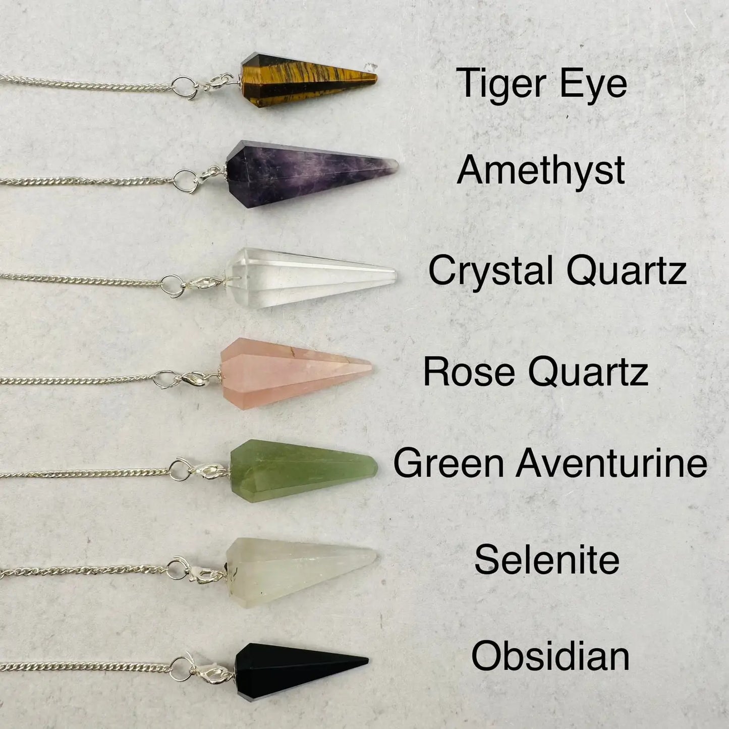 Healing Chakra Chain Crystal Pendulum for Energy Balance