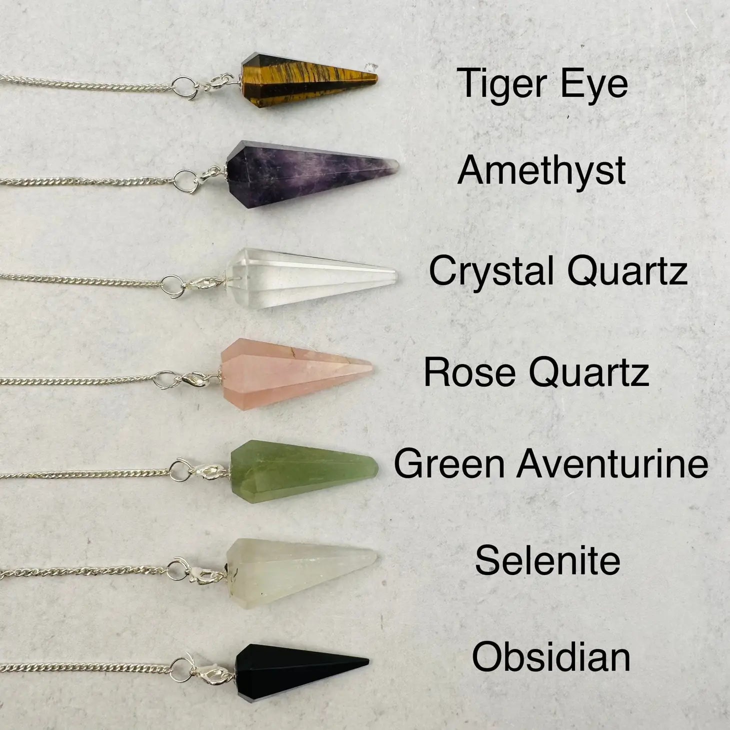 Healing Chakra Chain Crystal Pendulum for Energy Balance