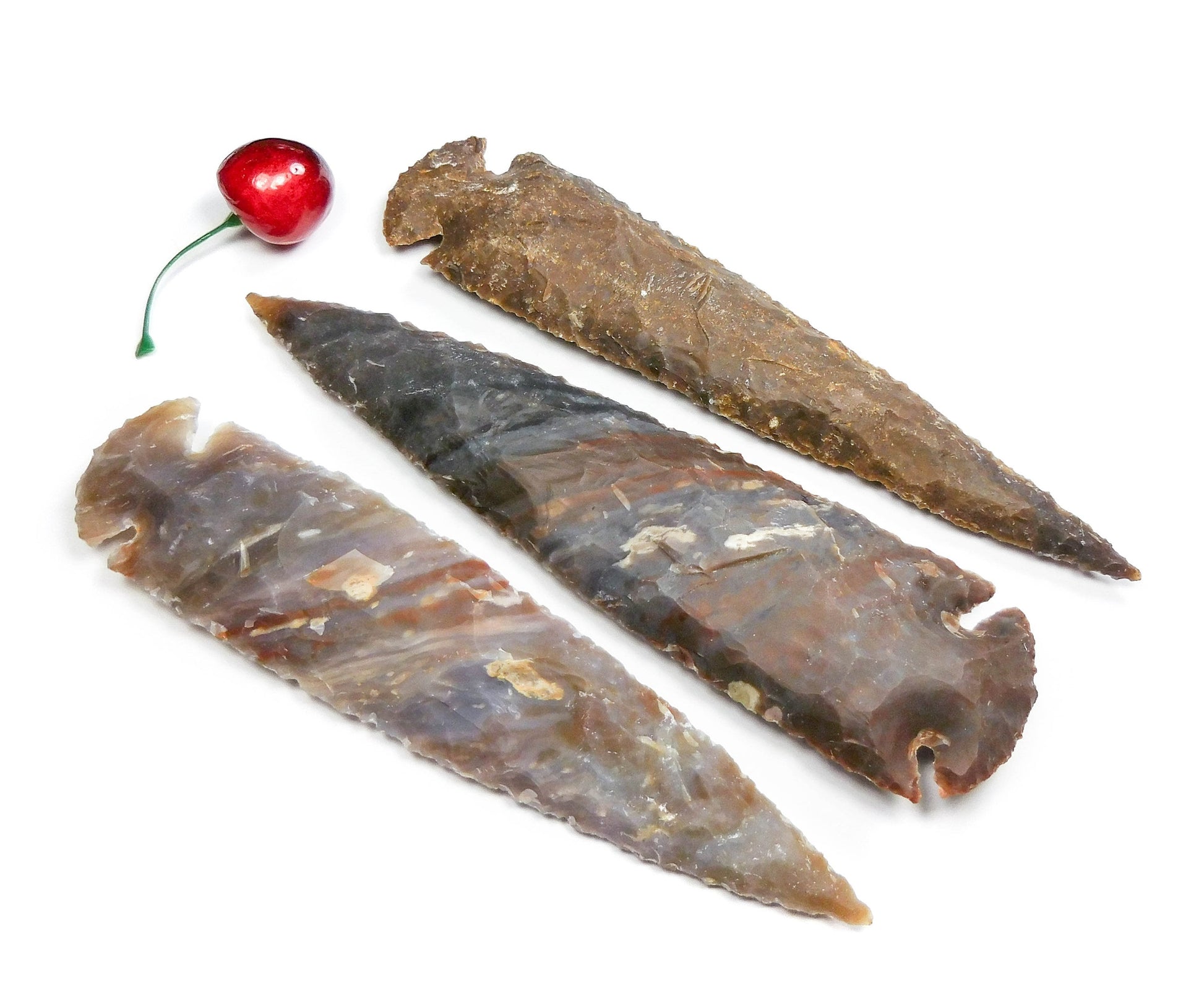 Large Fancy Jasper Arrowhead Decorative Spearhead Carving Arrow Stone