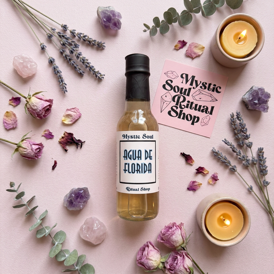 Florida Water Ritual Blend – 5 oz, Clear Quartz & Botanicals
