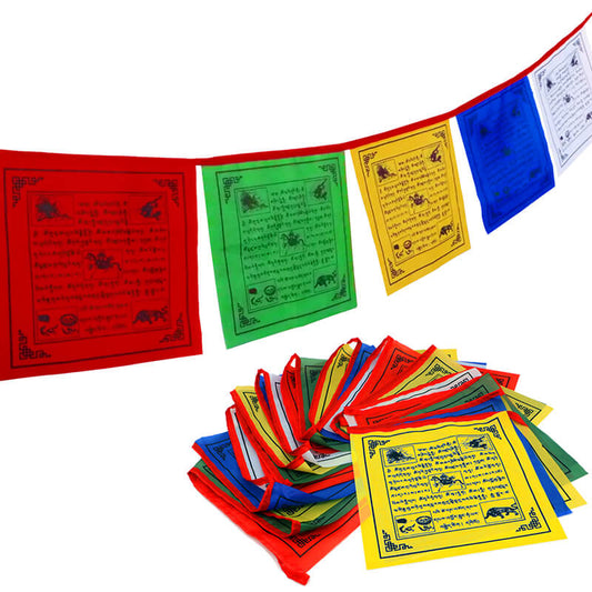Tibetan prayer flag 3" x 4"