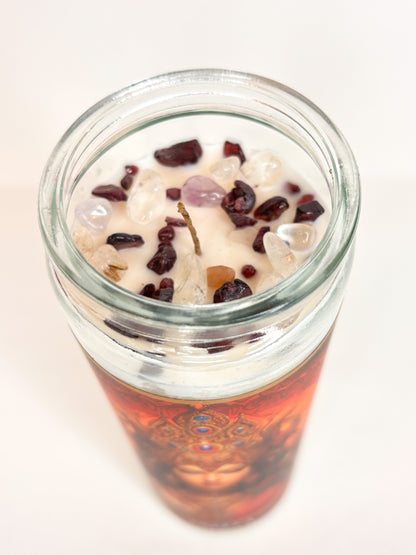 Lalita Crystal Altar Candle