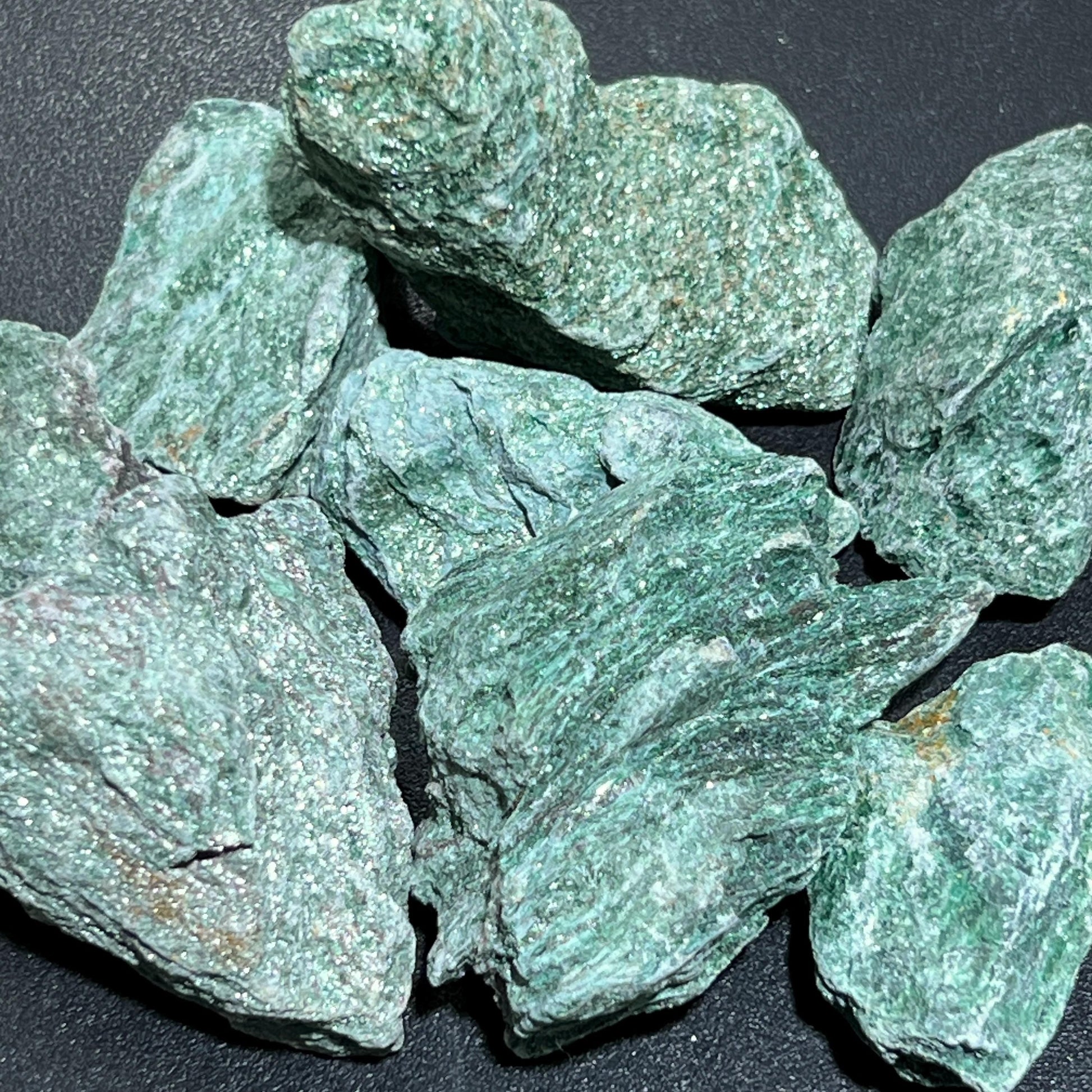 Green Fuchsite Rough Raw Stones (By The Piece or Pound) Wholesale