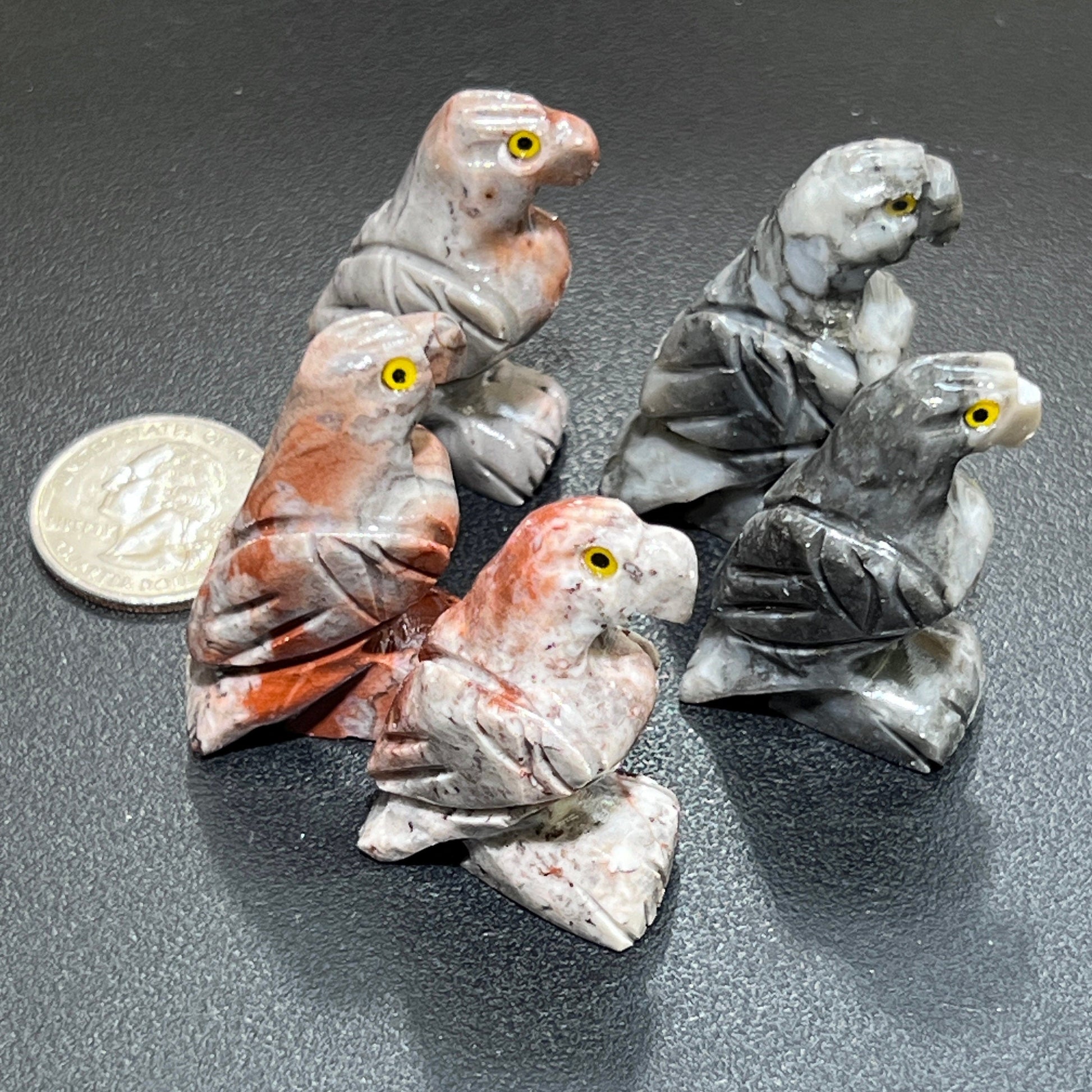 Small Soapstone Animals Carvings (Packs of 10) Wholesale Miniatures
