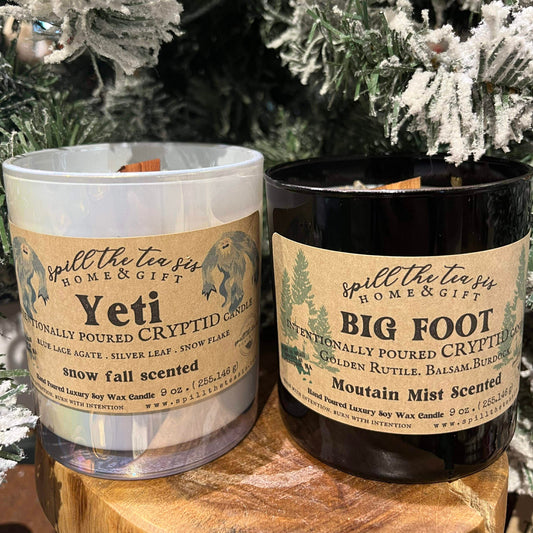 Yeti and Big Foot 2 Pack Intention Soy Wax Candle - 9oz