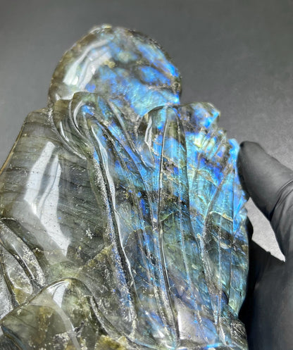 Large Peacock Flashy Labradorite Crystal Carving Select Wholesale