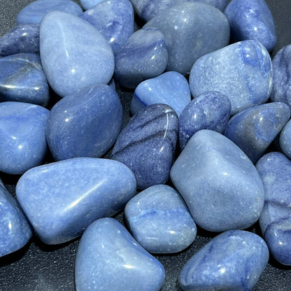 Blue Quartz Tumbled (By The Piece Or Pound) Bulk Wholesale Supply Lot Polished Gemstones