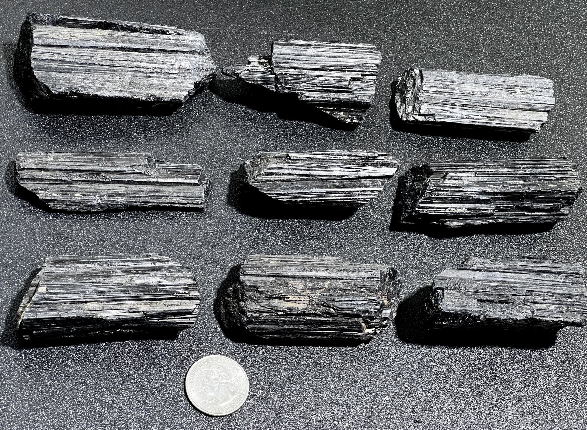 Large Black Tourmaline Crystals (1-3 Inches)(By The Piece Or Pound) Rough Raw Gemstone Home Decor