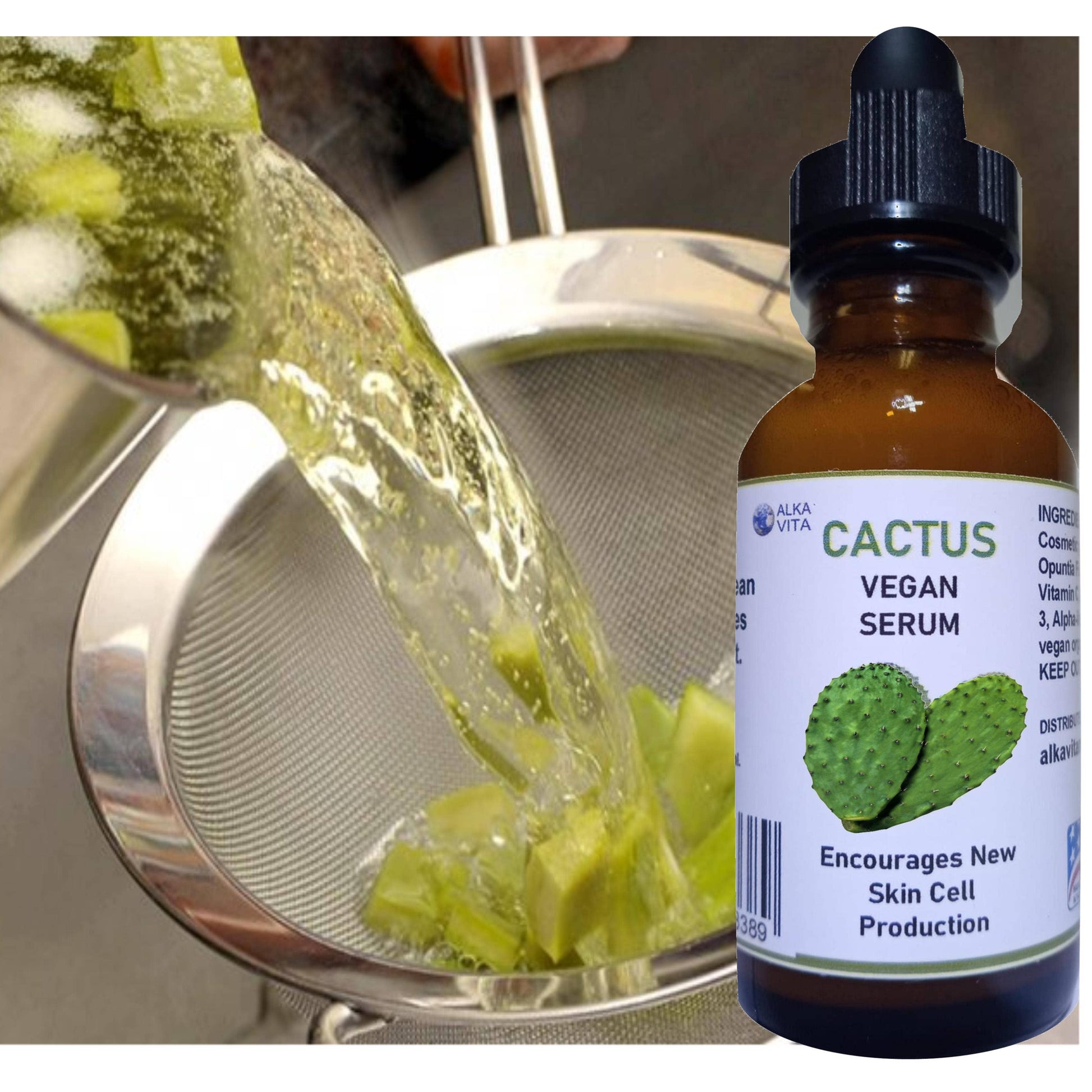 Anti-Aging Cactus Vegan Serum | New Face Skin Cell Production