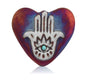Mini Raku Heart - Hamsa