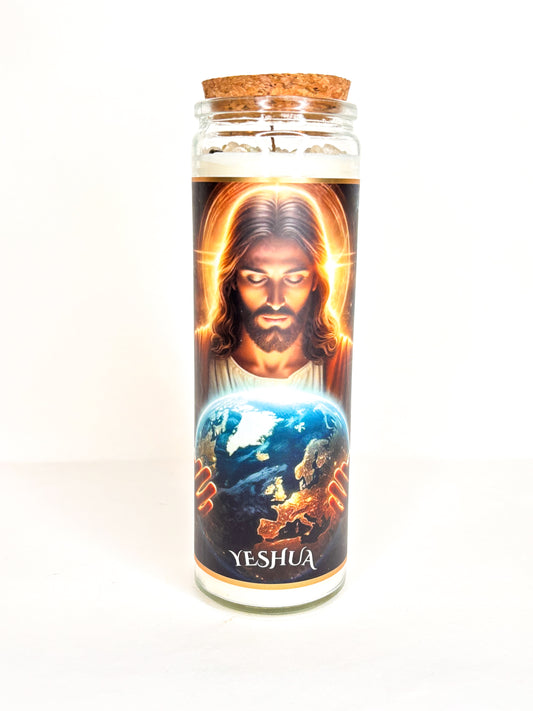 Yeshua Crystal Altar Candle