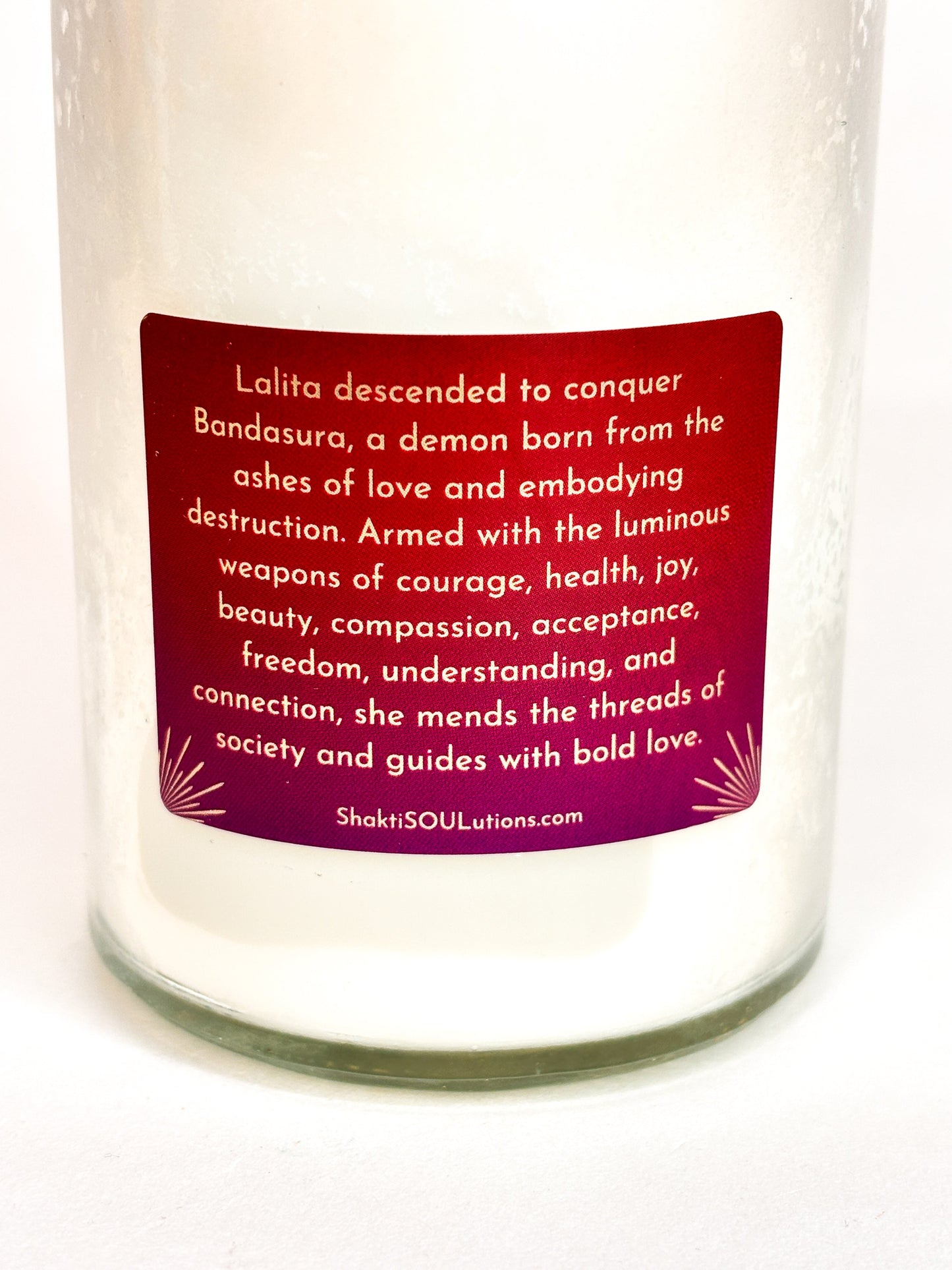 Lalita Crystal Altar Candle