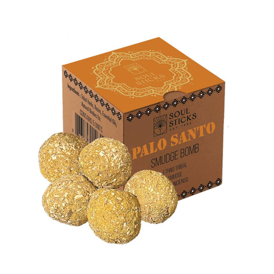 Palo Santo Smudge Bombs With Burner For Ritual Cleansing
