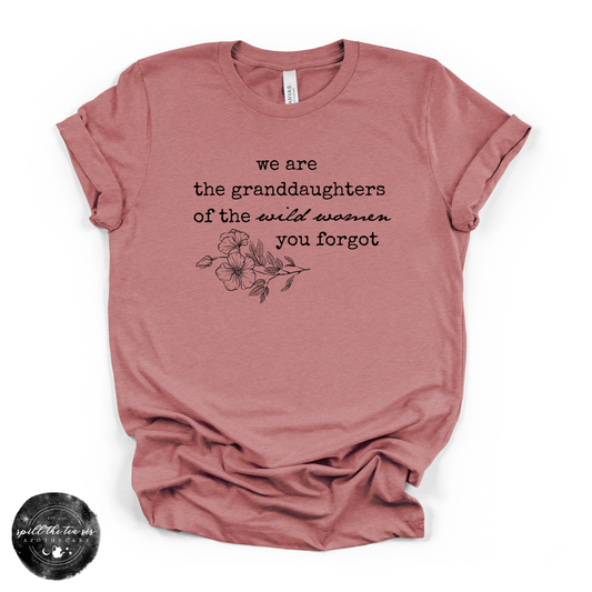 Granddaughters of the Wild Women Bella + Canvas Unisex Graphic Tee – Sizes S–3XL