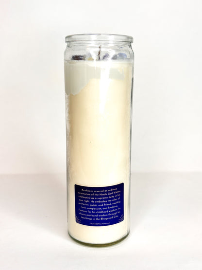 Krishna Crystal Altar Candle
