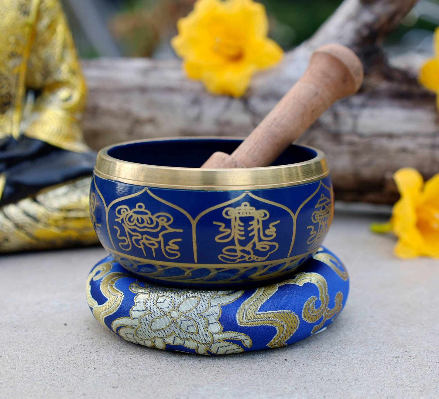 8 Lucky Symbols Tibetan Singing Bowl