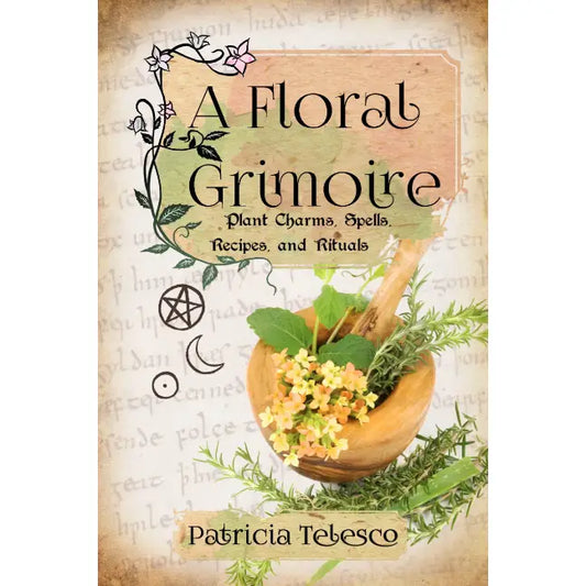 Enchanted Floral Grimoire Book for Witches and Magic
