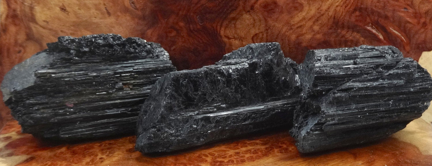 Large Black Tourmaline Crystals (1-3 Inches)(By The Piece Or Pound) Rough Raw Gemstone Home Decor