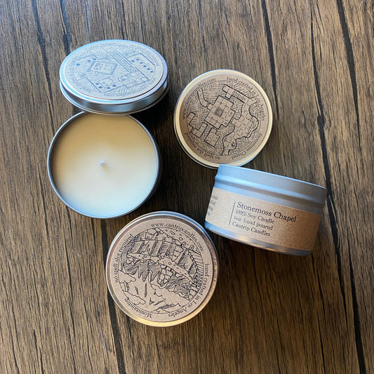 Cantrip Candles Fantasy Scents – 6 Oz Soy Candle Tin