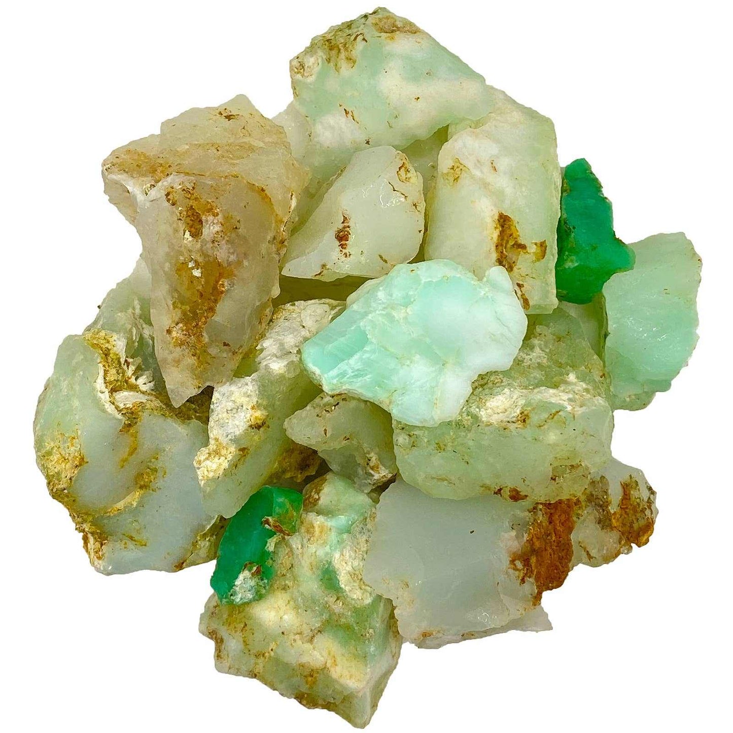 Rough White Lime Chrysoprase – Raw Stone from Indonesia