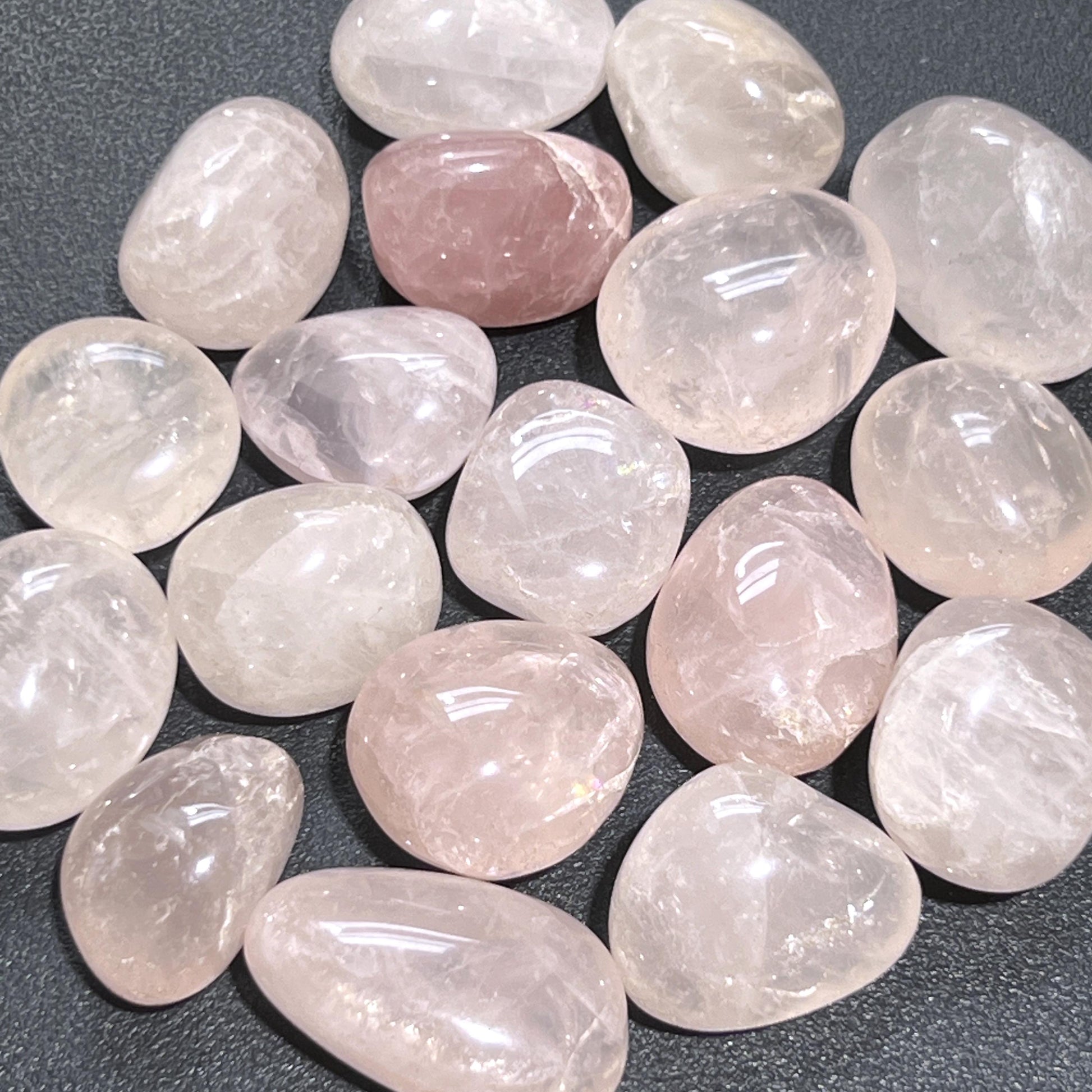 Pink Rose Quartz Crystal Tumbled Stones (By The Piece or Pound) Wholesale