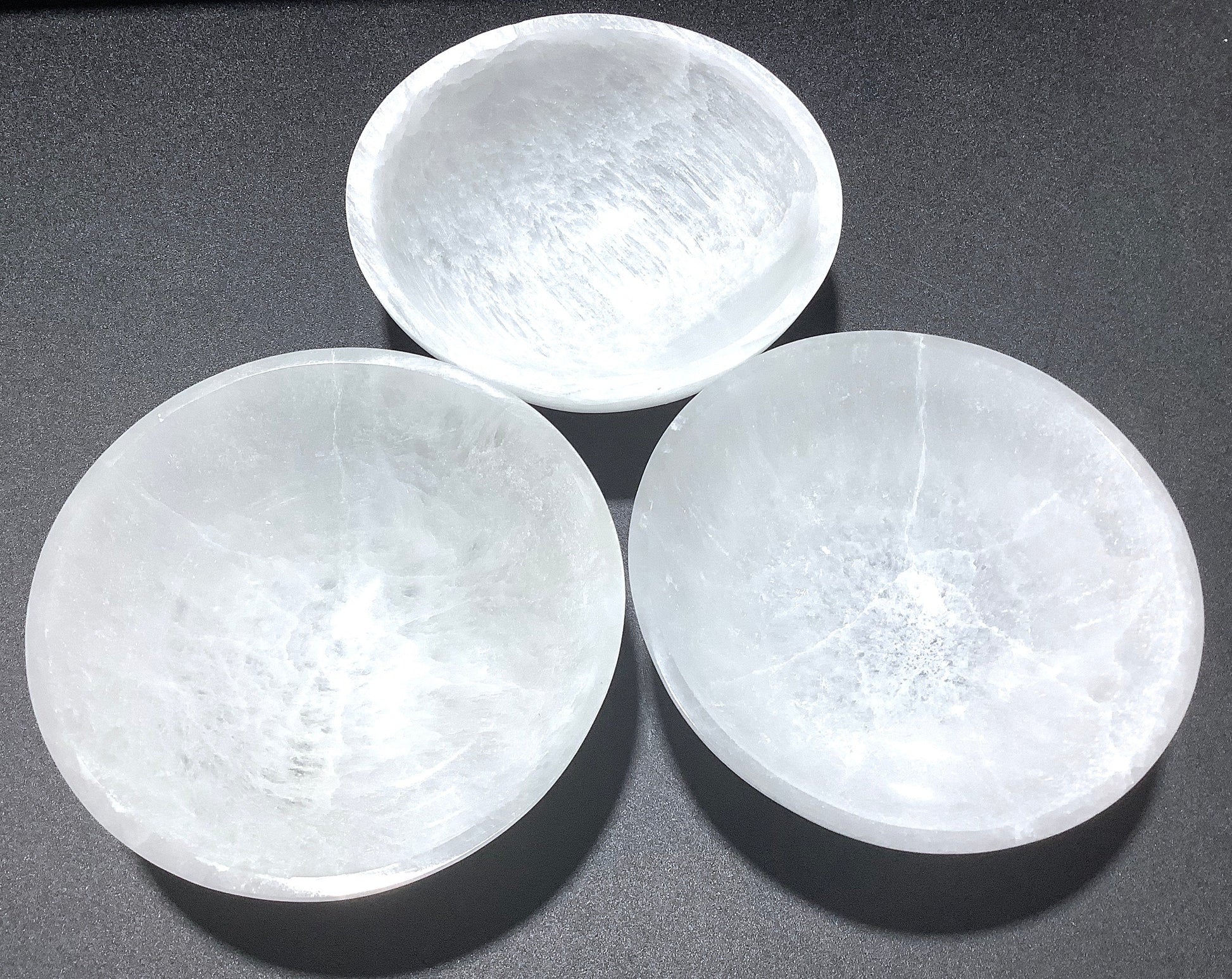 Large Selenite Crystal Bowl (5.5 Inches) Wholesale Carving