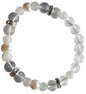 Rainbow Moonstone & Quartz Pearl Bracelet