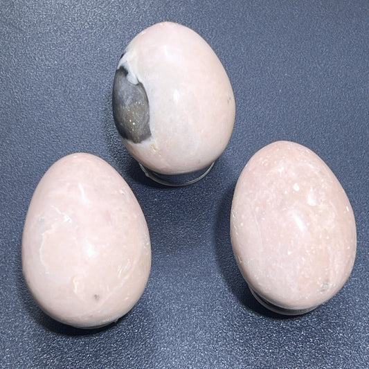 Light Pink Opal Egg Carving Wholesale