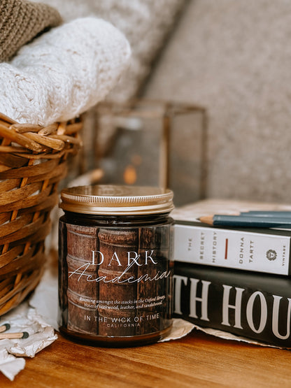 Mystical Dark Academia Scented Candle With Woody Notes