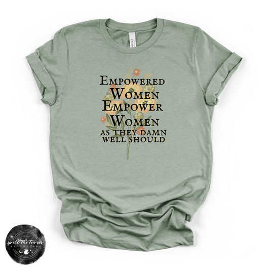 Empower Women Bella + Canvas Unisex Graphic Tee – Feminine Strength Design, Sizes S–3XL