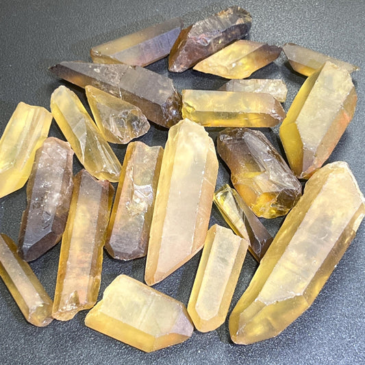 Citrine Crystals Natural Untreated Points Rough Raw Wholesale