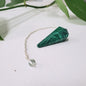 Authentic Malachite Crystal Pendulum For Protection