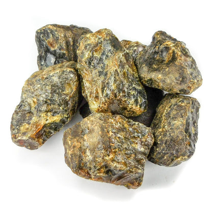 Black Amber Fossilized Tree Resin Mixed Sizes Rough Raw Stones (By The Piece or Pound)(UV Reactive) Wholesale