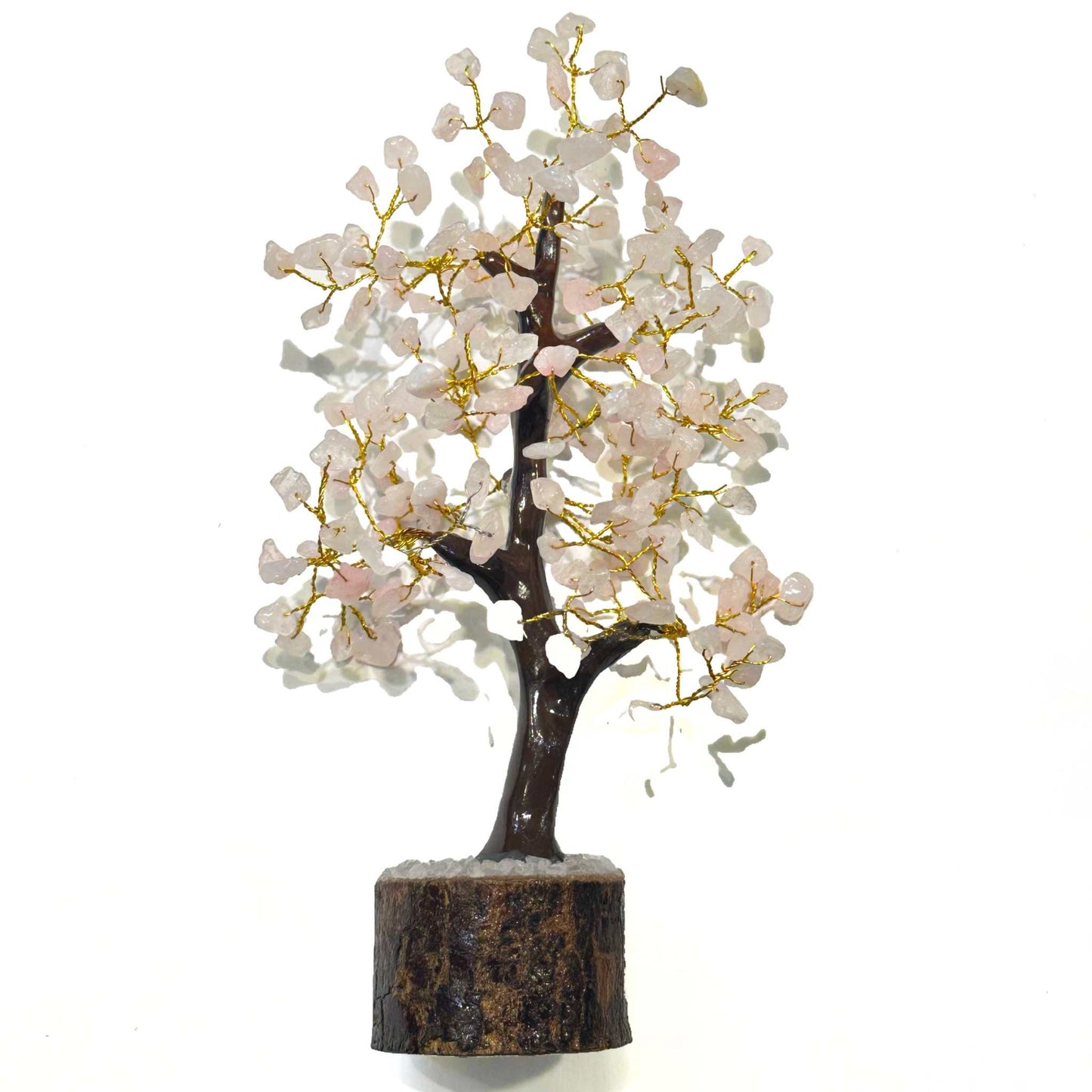 Rose Quartz Crystal Gem Tree