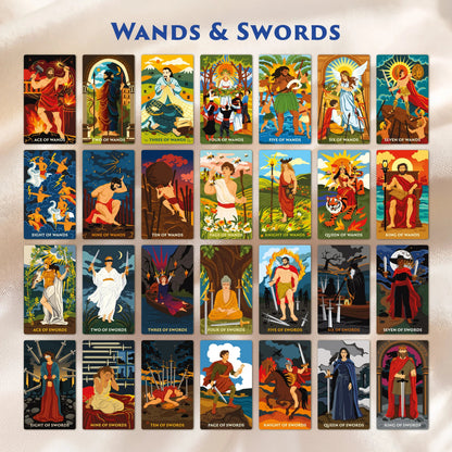Pantheon Tarot Deck - Tarot Deck For Mythic Wisdom And Guidance | Mystics Vibe – alternate gallery image