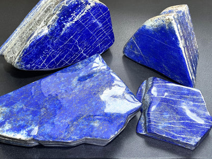 Large Blue Lapis Lazuli Freeform Polished Slab Boulders Carvings Wholesale
