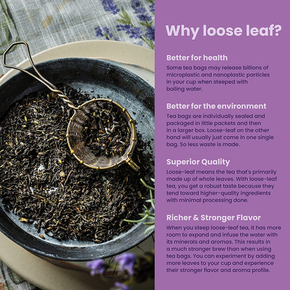 Organic Earl Grey Lavender Loose Tea Blend with Bergamot