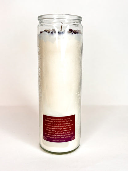 Lalita Crystal Altar Candle