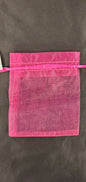 Rasberry Organza Bag
