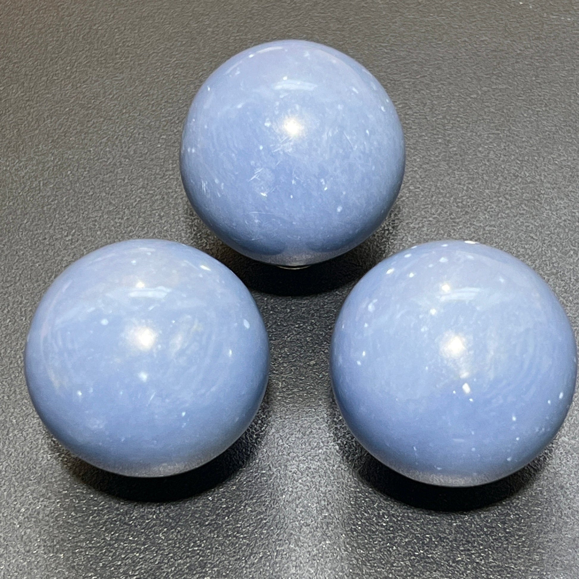 Blue Angelite Crystal Sphere (1.5 Inch) Wholesale Carving