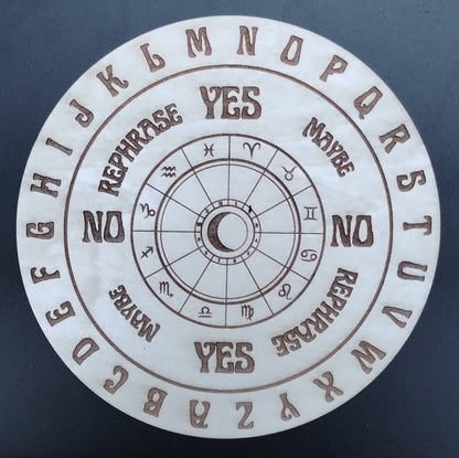 Divination Pendulum Boards in White Basswood for Healing