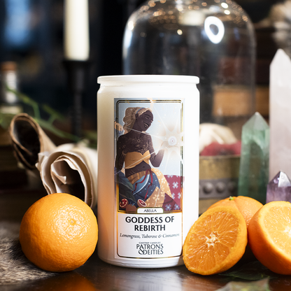 Cantrip Candles Abella, Goddess of Rebirth – 16 Oz Candle with Lemongrass, Tuberose & Cinnamon – alternate product image