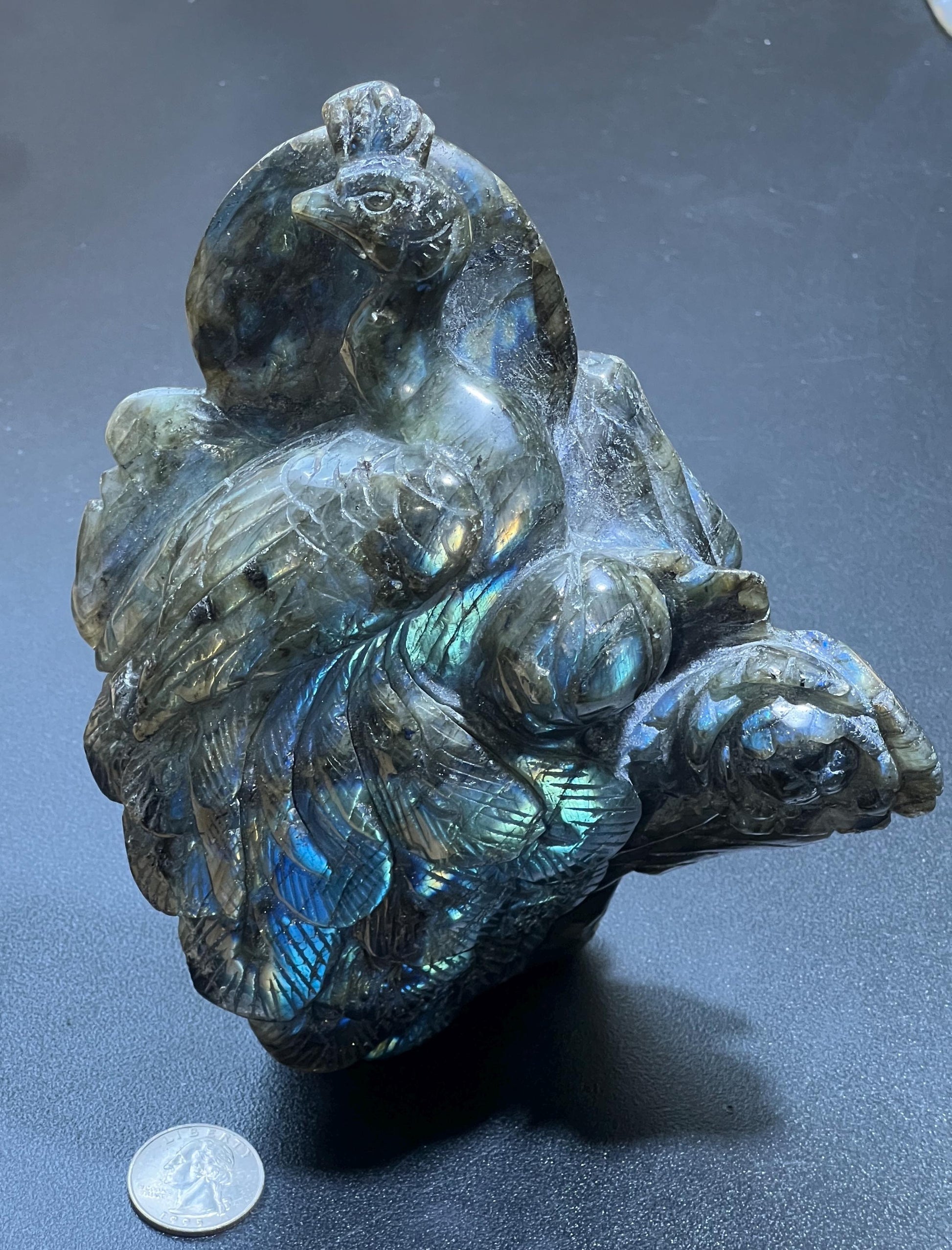 Large Peacock Flashy Labradorite Crystal Carving Select Wholesale